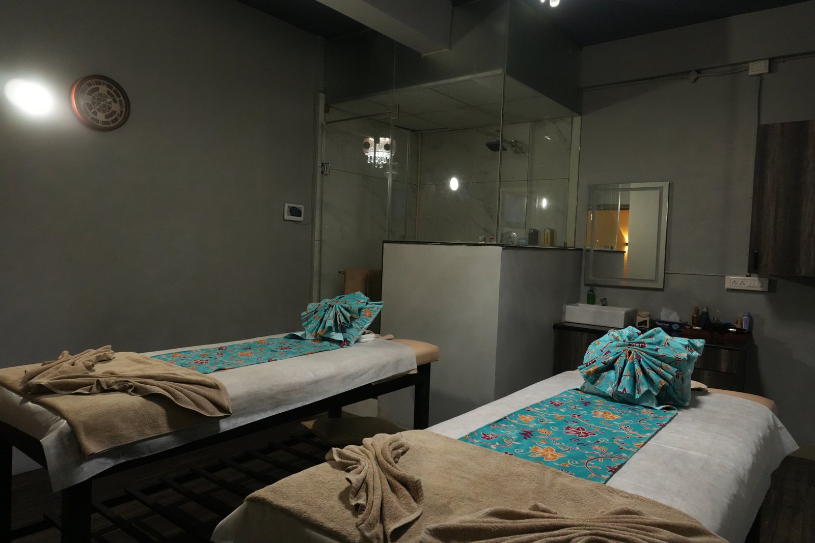 Ambient Luxury Spa Interior and Reception at MoonCress Kalyan Nagar