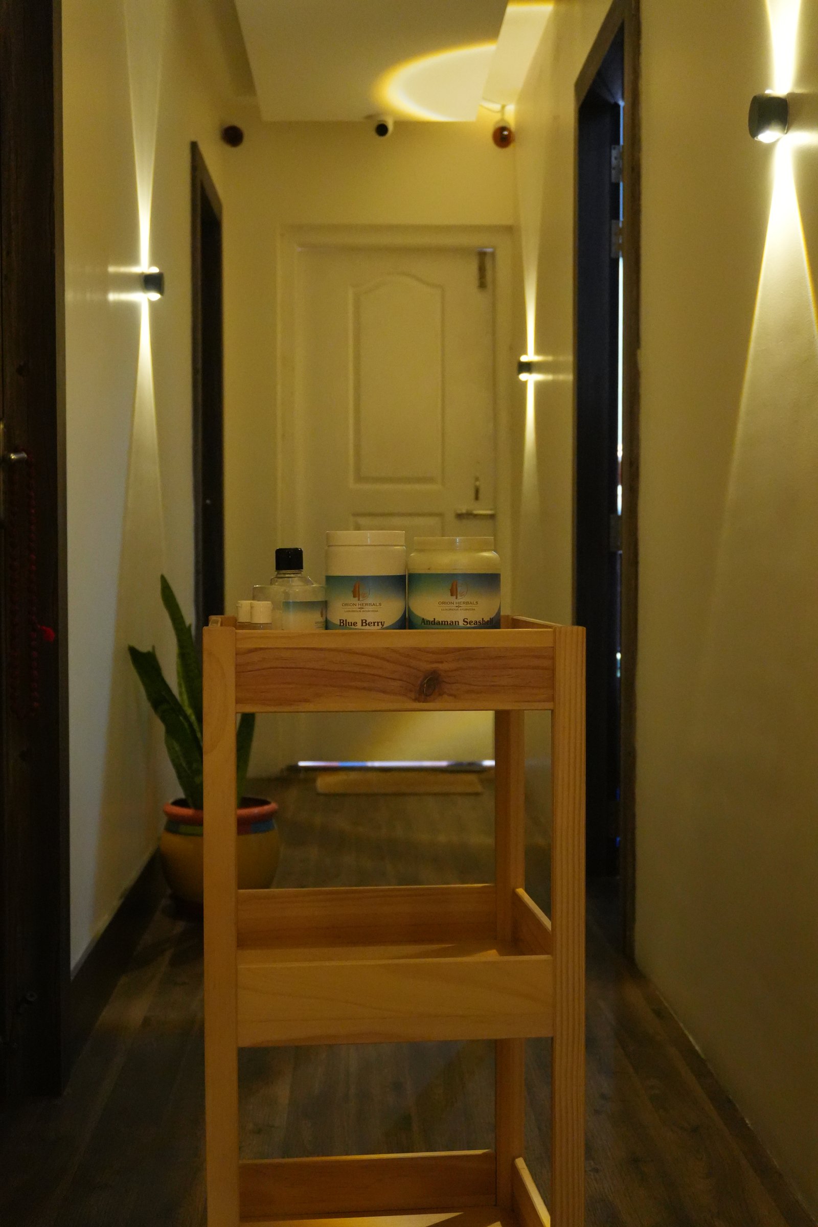 Ayurvedic Treatment Room at Orion Wellness Spa Bangalore showcasing traditional oil therapy