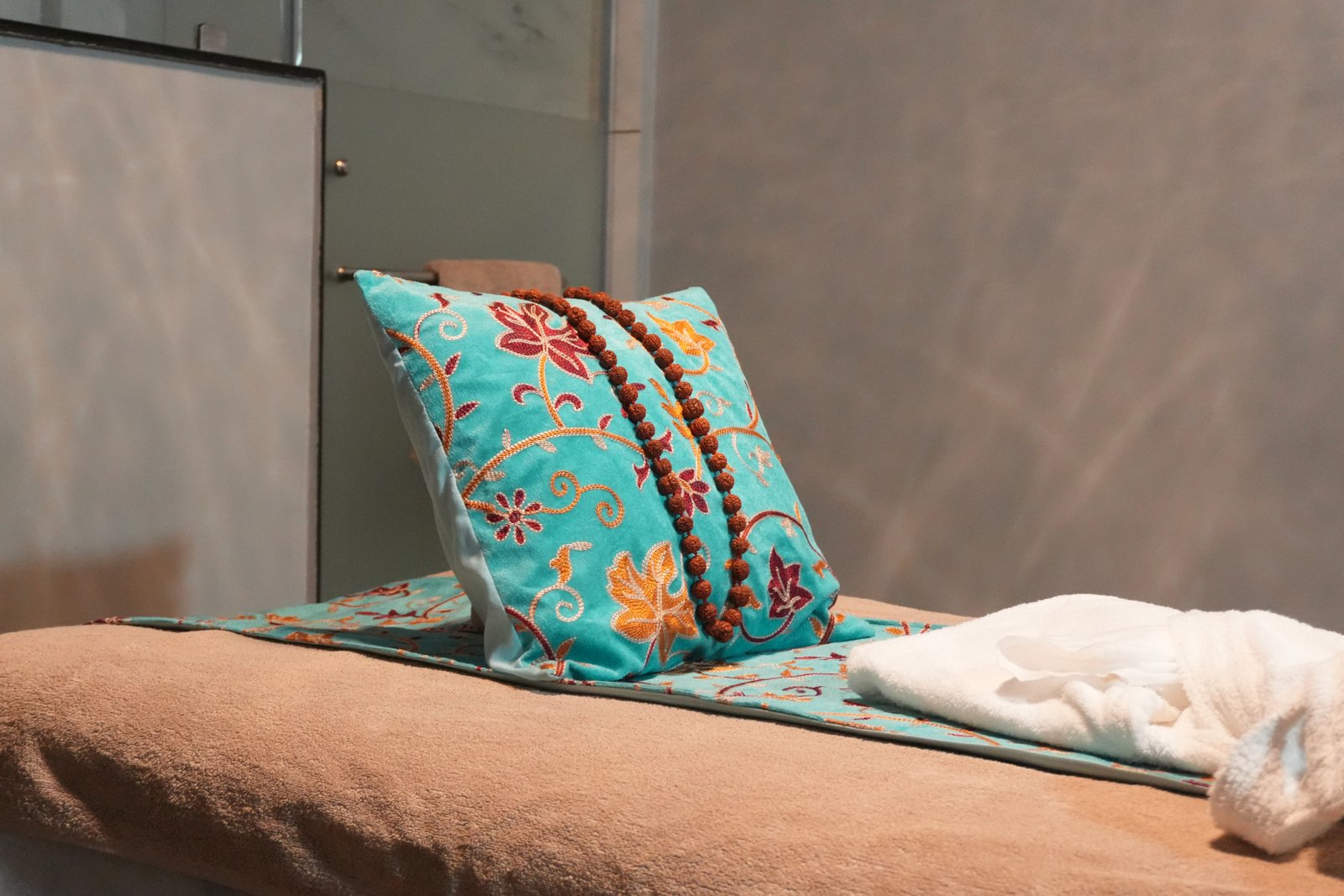 Candlelit private luxury treatment suite at MoonCress by Orion Wellness Kalyan Nagar
